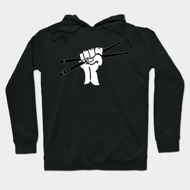 Drumsticks In Hand Hoodie by THP Creative